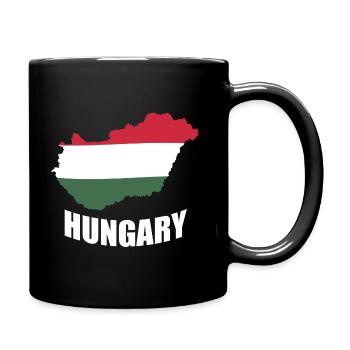 HONGRIE - Mug uni - noir - Droite