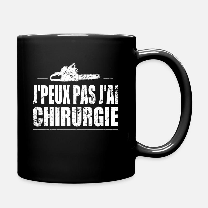J'peux pas j'ai chirurgie - Mug uni - noir