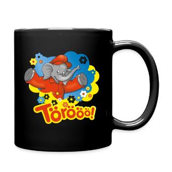 Benjamin Blümchen Törööö! Blumen - Tasse einfarbig - Schwarz - Rechts