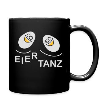 Eiertanz - Tasse einfarbig - Schwarz - Rechts