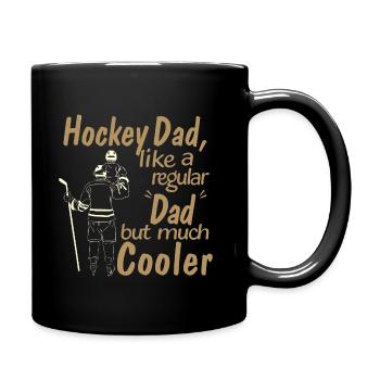 Hockey Dad! - Tasse einfarbig - Schwarz - Rechts
