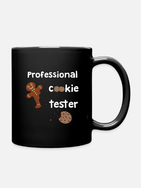 Gingerbread Professional Cookie Tester - Full Colour Mug - black