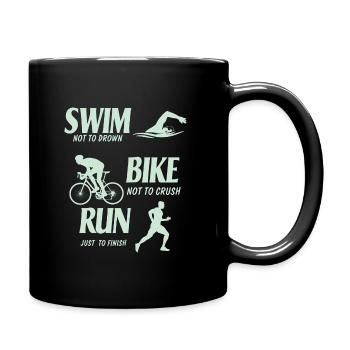 Triatlon Runner - Mug uni - noir - Droite