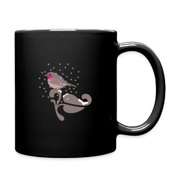 Robin - Full Colour Mug - black - Right