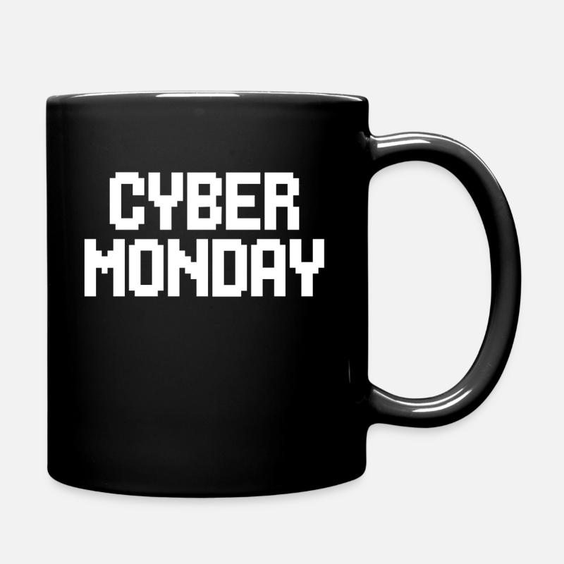 Cyber Monday - Tasse einfarbig - Schwarz
