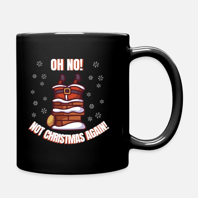 Anti Weihnachten Spruch Weihnachtsmuffel lustig - Tasse einfarbig - Schwarz