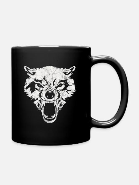 Wolf - Mug uni - noir
