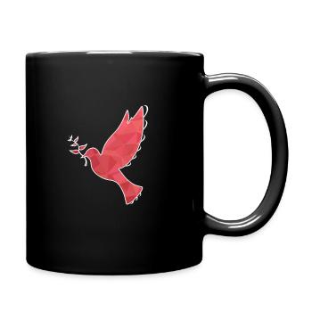 Dove of Peace Dove Peace Freedom Peace - Full Colour Mug - black - Right