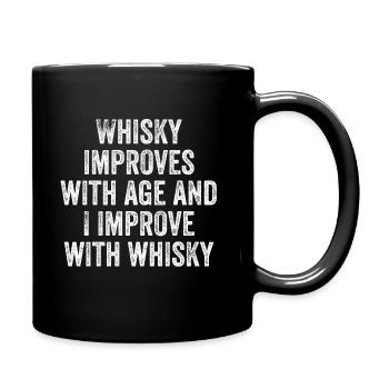 Whisky - Tasse einfarbig - Schwarz - Rechts