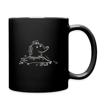 Maulwurf in süß. - Tasse einfarbig - Schwarz - Rechts