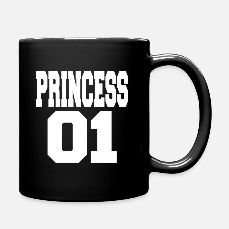 PRINCESS 01 shirt design #white - Full Colour Mug - black