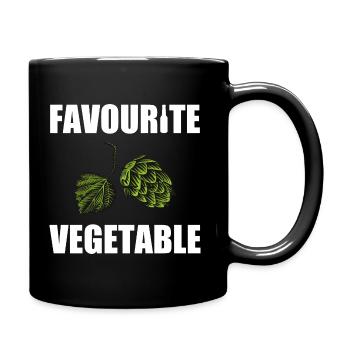 Légumes préférés Houblon alcool bière drôle - Mug uni - noir - Droite