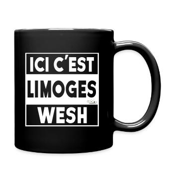 ICI C'EST LIMOGES WESH - Mug uni - noir - Droite