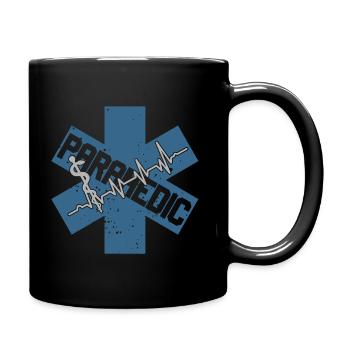 Emergency Paramedic Paramedic Ambulance Service - Full Colour Mug - black - Right