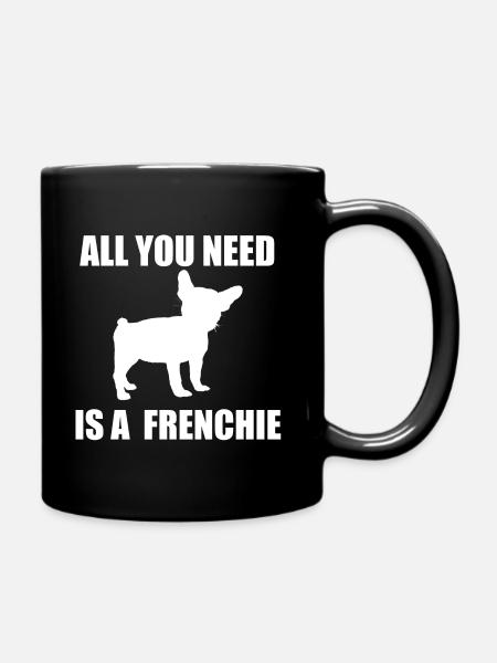French Bulldog - Tasse einfarbig - Schwarz