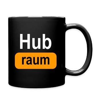 Hubraum Logo - Tasse einfarbig - Schwarz - Rechts