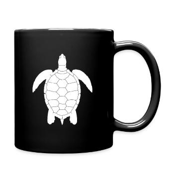 Tortoise turtle - Full Colour Mug - black - Right