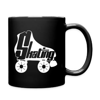 roller skating Rollkunstlauf Rollschuh 5 - Tasse einfarbig - Schwarz - Rechts
