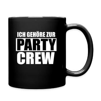 Party Crew - Tasse einfarbig - Schwarz - Rechts