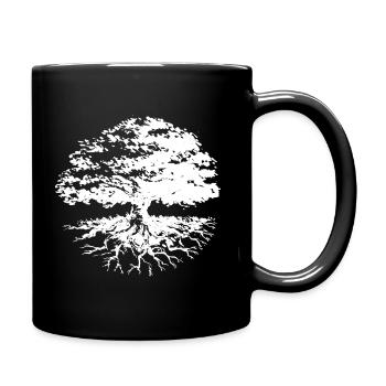 Tree Circle (w) - Full Colour Mug - black - Right