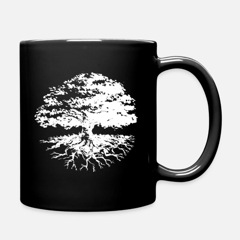 Tree Circle (w) - Full Colour Mug - black