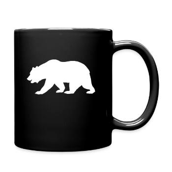 Bear silhouette - Full Colour Mug - black - Right