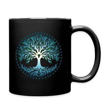 Arbre de vie Yggdrasil World Tree, arbre de vie - Mug uni - noir - Droite