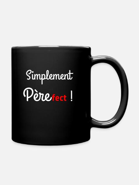 Père-fect simplement - Mug uni - noir