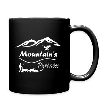 mountain - Tasse einfarbig - Schwarz - Rechts