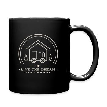 Tiny House - Tasse einfarbig - Schwarz - Rechts