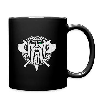 Viking Thor Hammer runes - Mug uni - noir - Droite