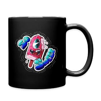 "So süß!" - Eis - Tasse einfarbig - Schwarz - Rechts