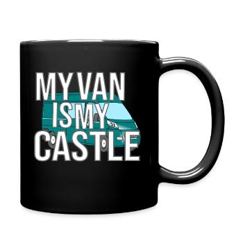 My Van Is My Castle - Mug uni - noir - Droite