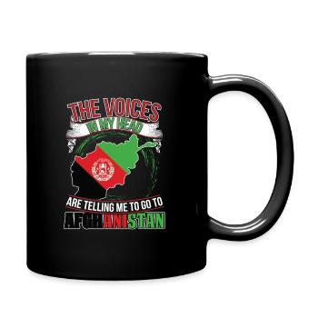The Voices In My Head Afghanistan - Full Colour Mug - black - Right