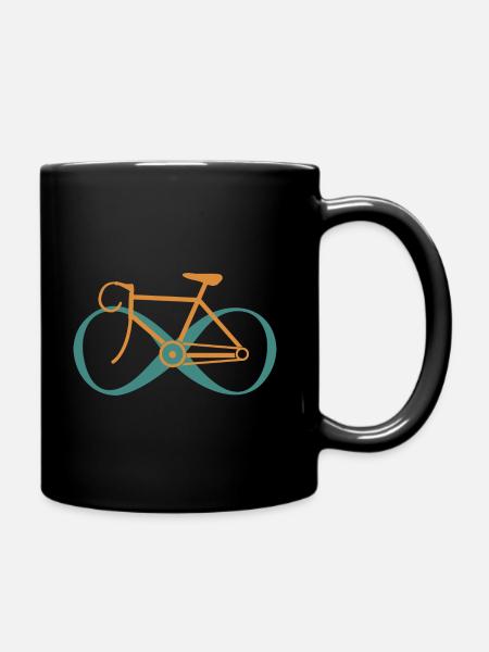 Infinite Cycling - Tasse einfarbig - Schwarz