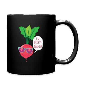 Radis végétariens végétaliens I'm Pretty Rad-ish - Mug uni - noir - Droite