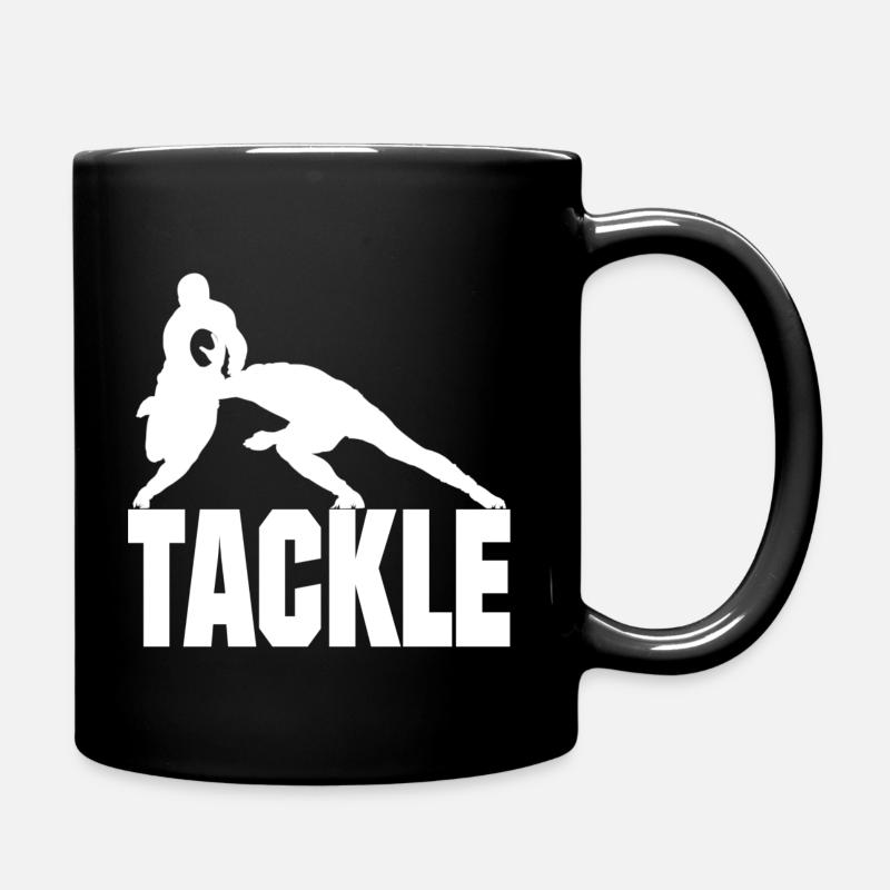 TACKLE weiß - Tasse einfarbig - Schwarz