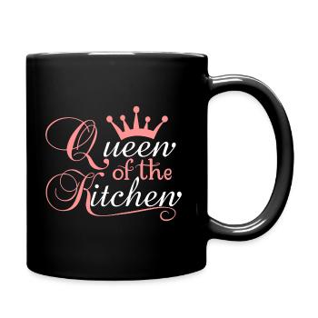Reine de la cuisine - Mug uni - noir - Droite