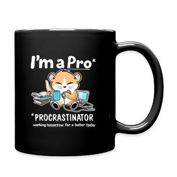 Procrastinator - Full Colour Mug - black - Right