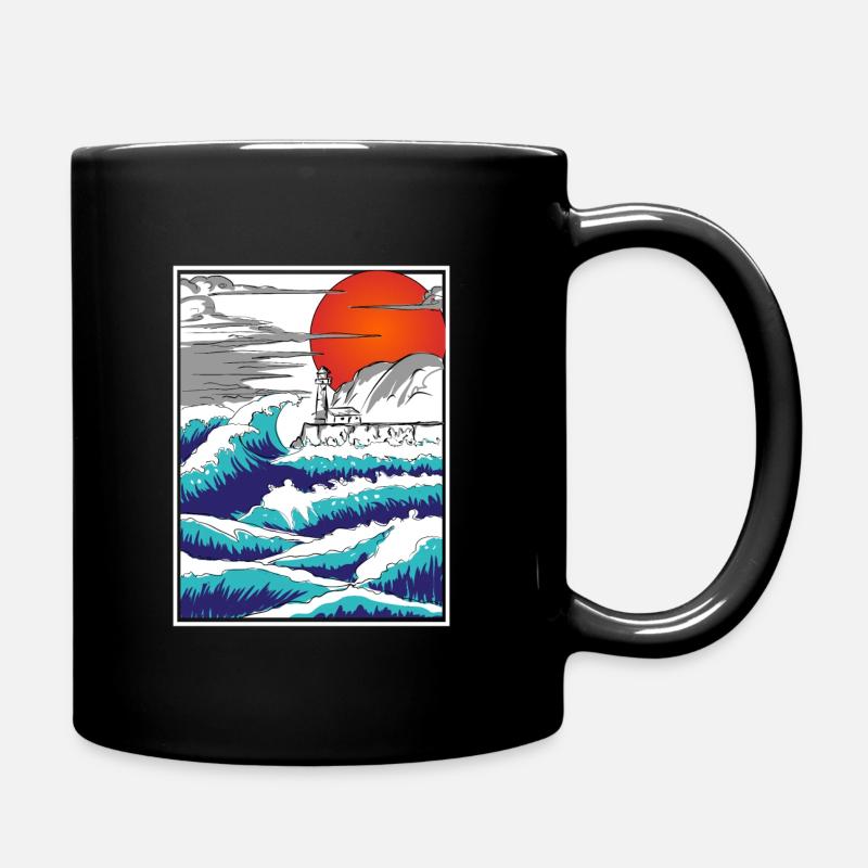 Asian Tsunami - Tasse einfarbig - Schwarz