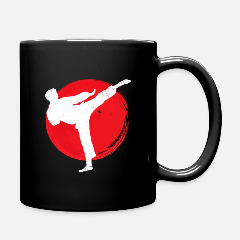 Karate Karate Kick Symbol - Tasse einfarbig - Schwarz