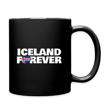 Island - Tasse einfarbig - Schwarz - Rechts