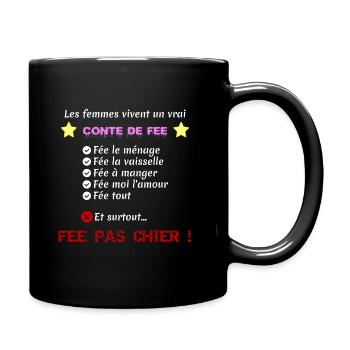 conte de fee - Mug uni - noir - Droite