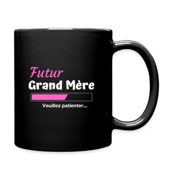 Futur Grand-Mère Femme Mamie Cadeau à Offrir - Mug uni - noir - Droite