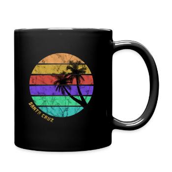 Santa Cruz Beach - Full Colour Mug - black - Right