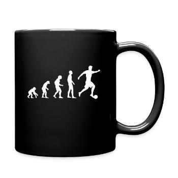 Football evolution - Full Colour Mug - black - Right