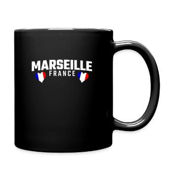 MARSEILLE FRANCE - Mug uni - noir - Droite