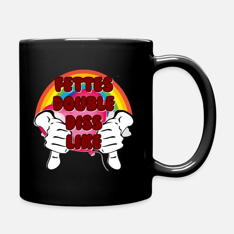 Fettes Double Diss Like - Tasse einfarbig - Schwarz