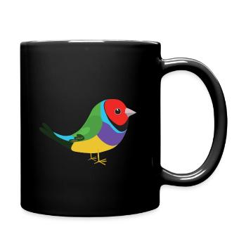 Gould's amadine finch - Full Colour Mug - black - Right