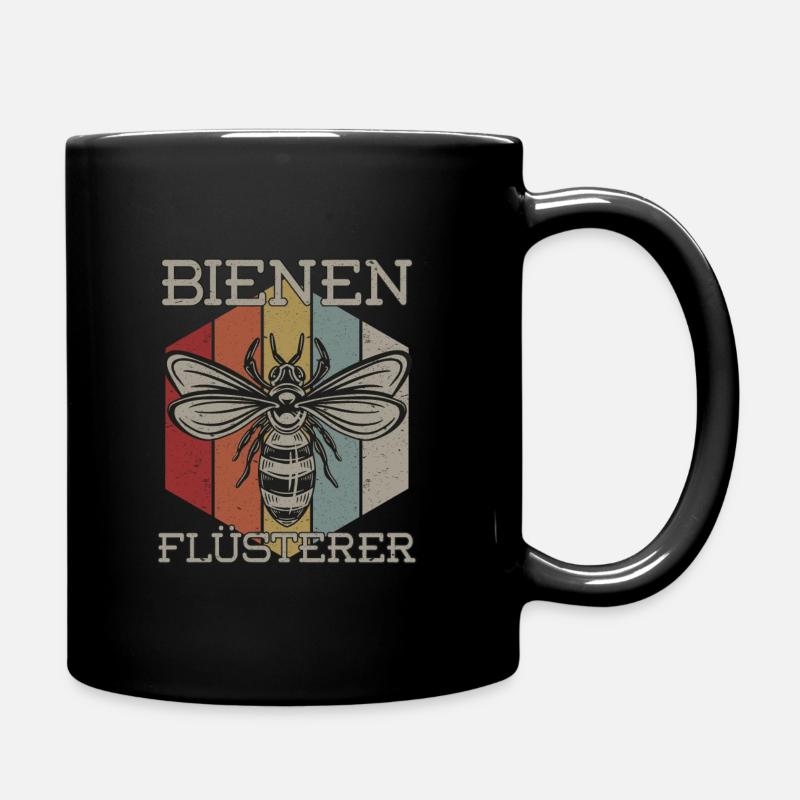 Bienenflüsterer - Tasse einfarbig - Schwarz